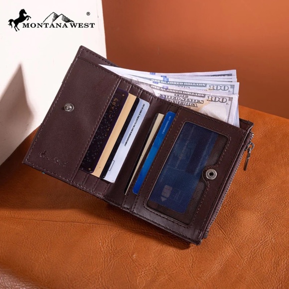 Montana West Embroidered Aztec Tote/Crossbody + Wallet Coffee - Picture 7 of 8